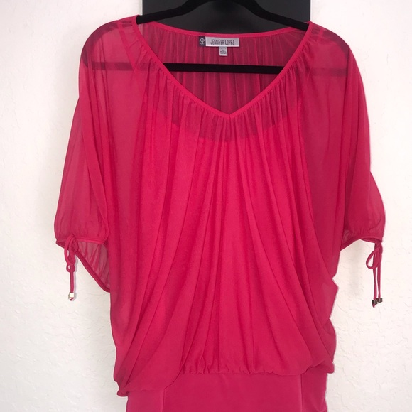 JLO Hot Pink Blouse - Picture 2 of 8